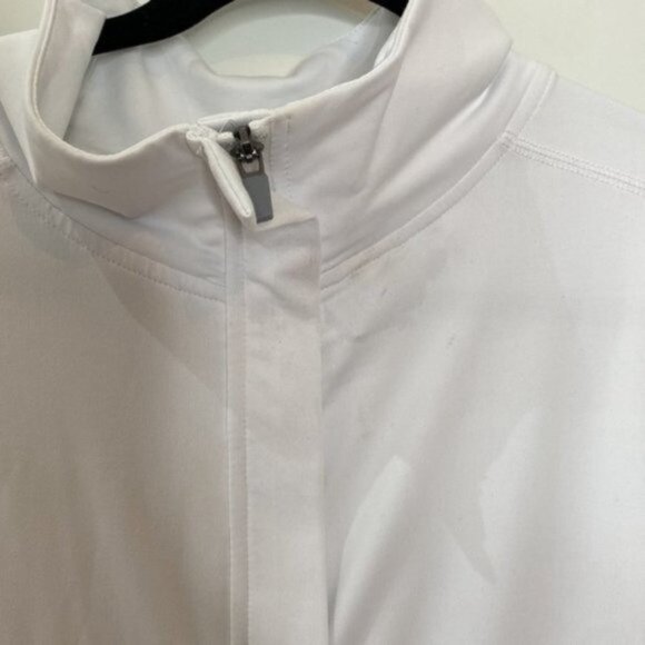 Nola Women White Long Sleeve Zip Up Activewear Jacket Sweater Plus Size 2X - Picture 5 of 14